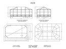 Gazebo Penguin - Florence Slate Solarium with Polycarbonate Roof Gazebo Penguin