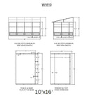 Gazebo Penguin - Florence Slate Wall Mounted Solarium with Metal Roof Gazebo Penguin