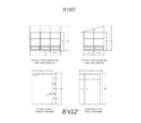 Gazebo Penguin - Florence Slate Wall Mounted Solarium with Metal Roof Gazebo Penguin