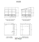 Gazebo Penguin - Florence Slate Wall Mounted Solarium with Metal Roof Gazebo Penguin