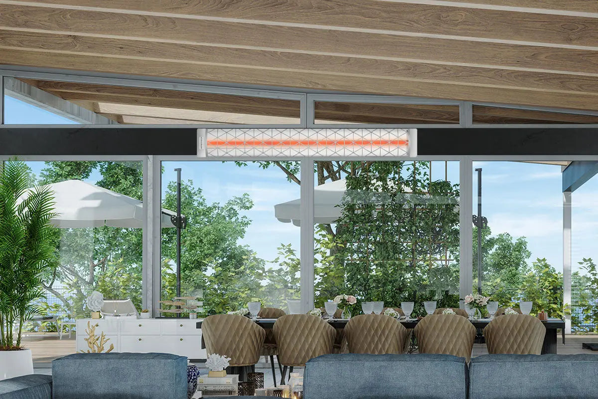 Infratech Motif Contemporary Fascia Kit for Single Element Heater | Stainless Steel Infratech