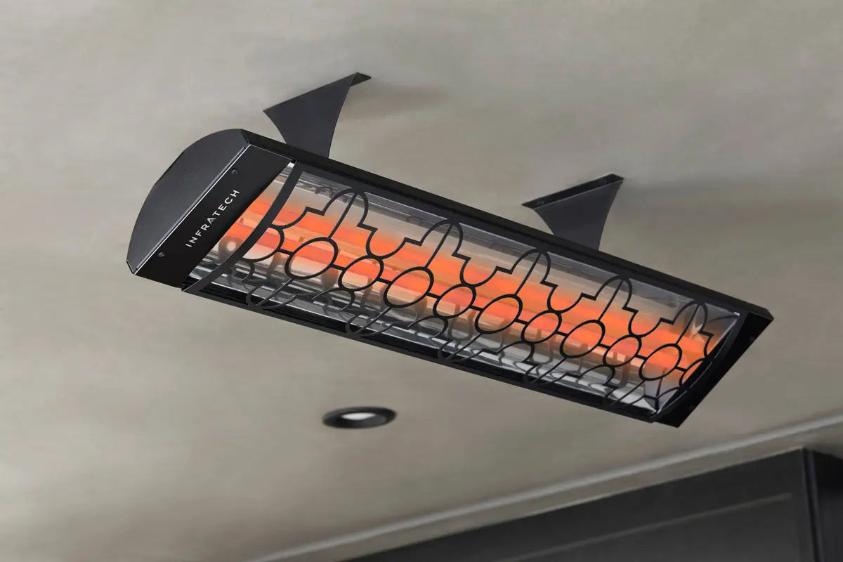Infratech Motif Mediterranean Fascia Kit for Double Element Heater | Black Infratech