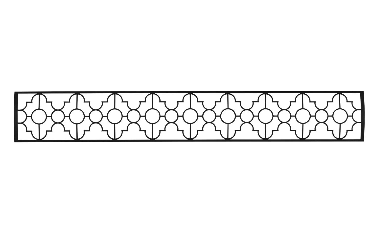Infratech Motif Mediterranean Fascia Kit for Double Element Heater | Black Infratech