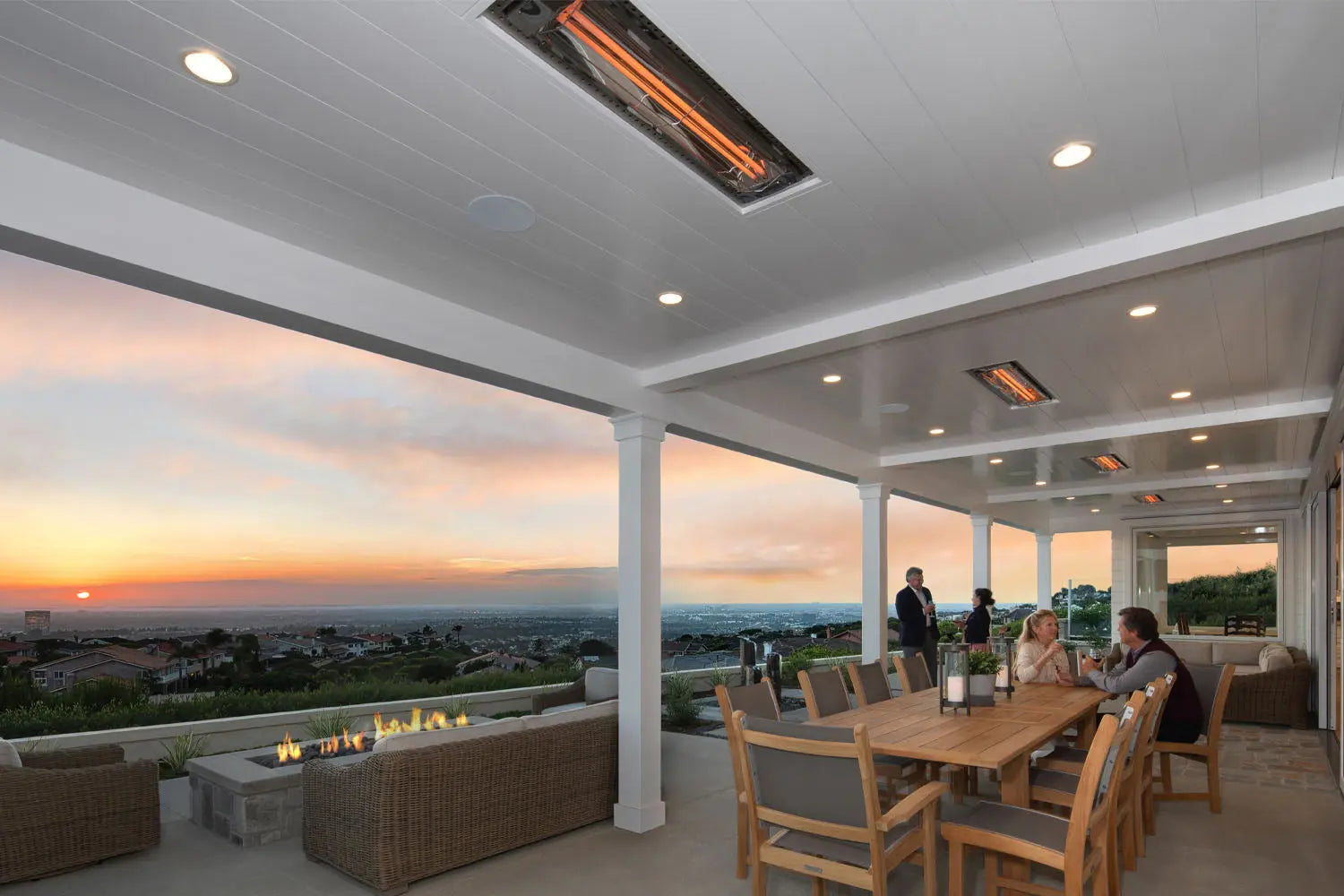 Infratech WD-Series Double Element 4000Watt Outdoor Infrared Electric Heater | 208V Infratech
