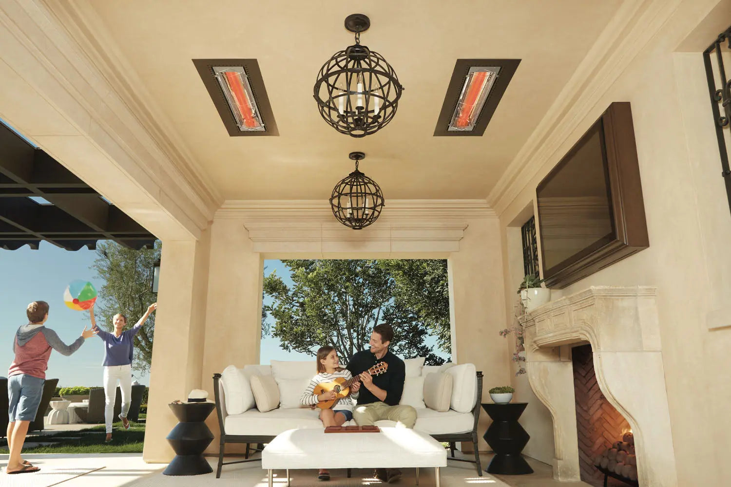 Infratech WD-Series Double Element 4000Watt Outdoor Infrared Electric Heater | 208V Infratech