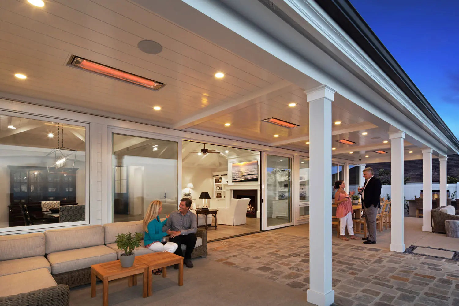 Infratech WD-Series Double Element 4000Watt Outdoor Infrared Electric Heater | 208V Infratech