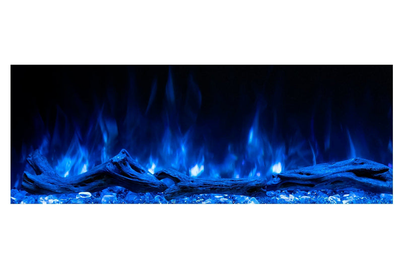 Modern Flames Landscape Pro 70'' Studio Suite Wall Mount Mantel Package | Coastal Sand Modern Flames