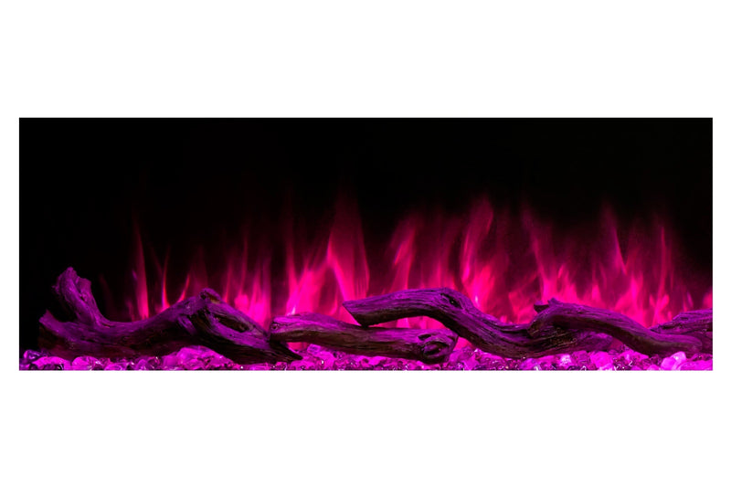 Modern Flames Landscape Pro 70'' Studio Suite Wall Mount Mantel Package | Coastal Sand Modern Flames
