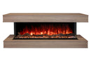 Modern Flames Landscape Pro 70'' Studio Suite Wall Mount Mantel Package | Coastal Sand Modern Flames