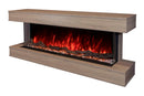 Modern Flames Landscape Pro 70'' Studio Suite Wall Mount Mantel Package | Coastal Sand Modern Flames
