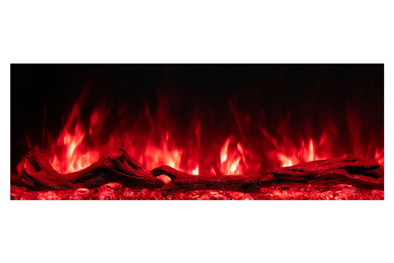 Modern Flames Landscape Pro 70'' Studio Suite Wall Mount Mantel Package | Coastal Sand Modern Flames