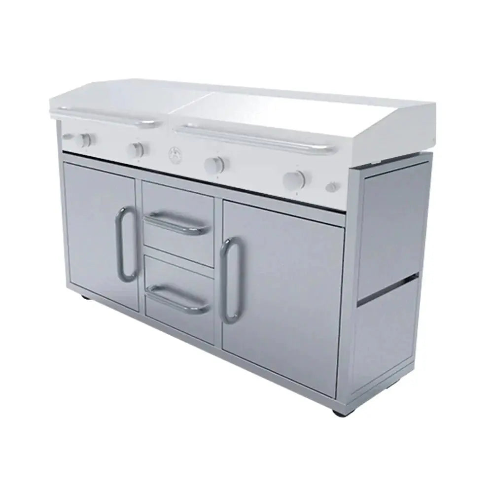 Le Griddle Freestanding Cart for 60" Gas Griddles - 	GFCART160 - Agent BBQ