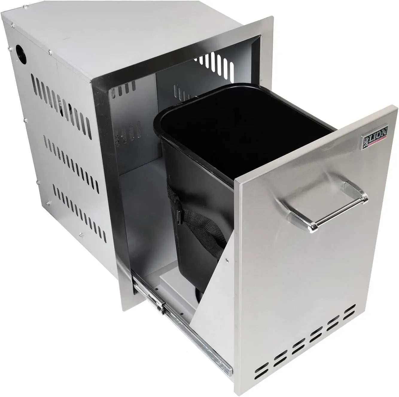 Lion 16-Inch Roll-Out Propane Tank / Trash Bin Lion Premium Grills