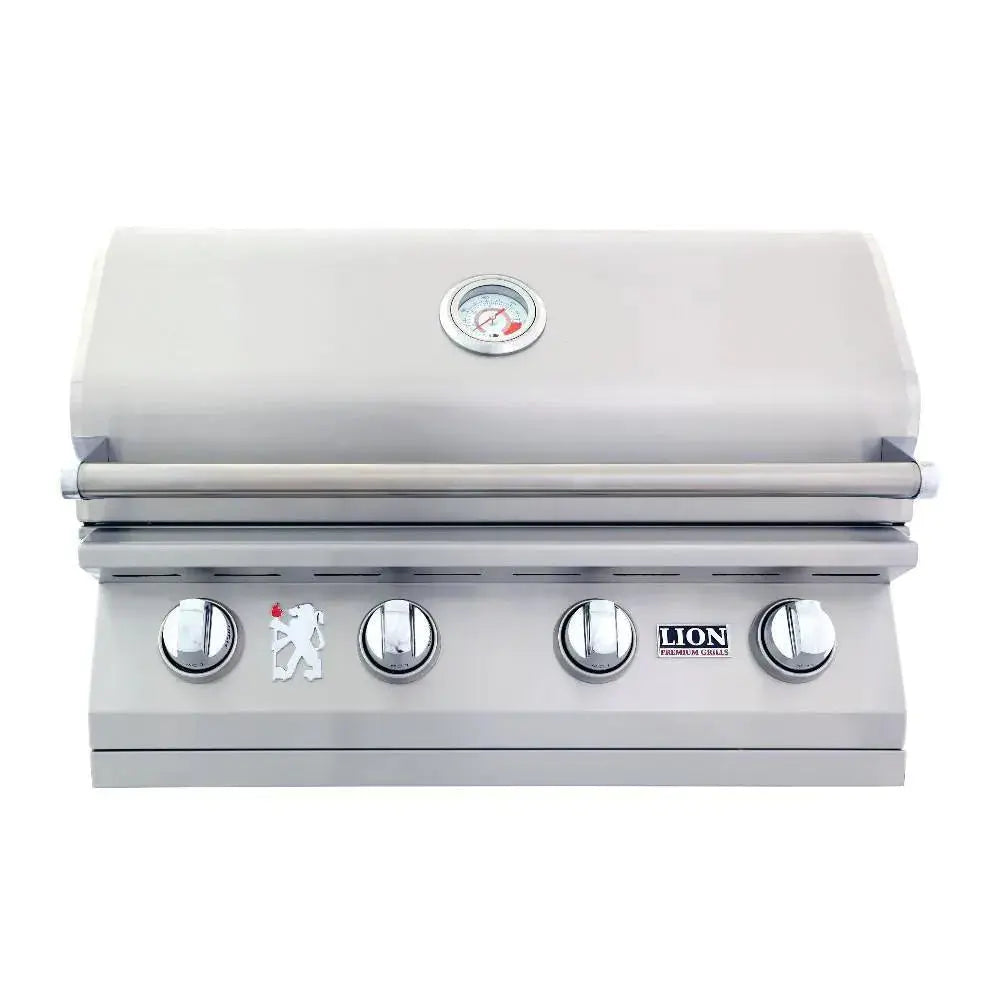 Lion L60000 32-Inch 4-Burner Stainless Steel Built-In Gas Grill Lion Premium Grills