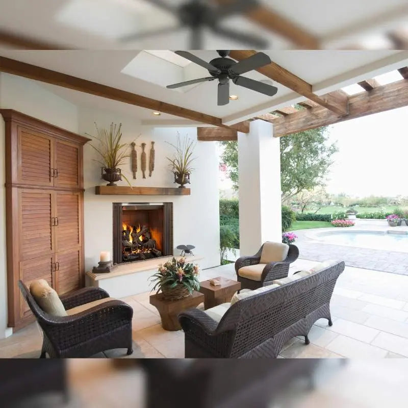 Majestic Castlewood 42-Inch Outdoor Wood Burning Fireplace Majestic