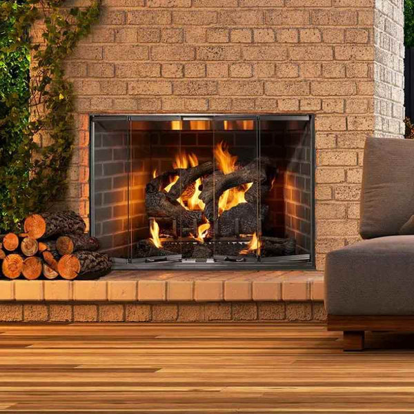 Majestic Cottagewood 42-Inch Outdoor Wood Burning Fireplace Majestic