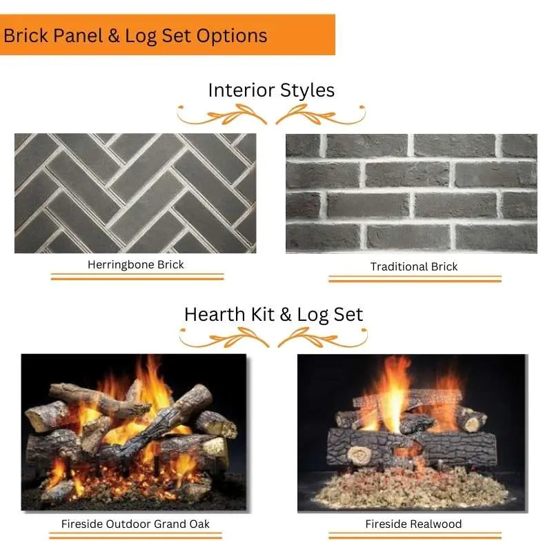 Majestic Cottagewood 42-Inch Outdoor Wood Burning Fireplace Majestic