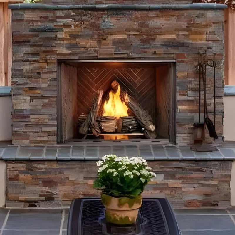 Majestic Courtyard 42-Inch Outdoor Vent Free Gas Fireplace Majestic