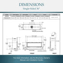 Majestic Echelon II 36" Linear Direct Vent Gas Fireplace | ECHEL36IN Majestic