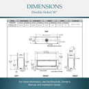 Majestic Echelon II 36" See Through Linear Direct Vent Gas Fireplace | ECHEL36ST Majestic