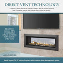 Majestic Echelon II 48" See Through Linear Direct Vent Gas Fireplace | ECHEL48ST Majestic