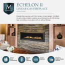 Majestic Echelon II 60" Linear Direct Vent Gas Fireplace | ECHEL60IN Majestic