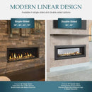 Majestic Echelon II 60" Linear Direct Vent Gas Fireplace | ECHEL60IN Majestic