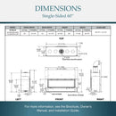 Majestic Echelon II 60" Linear Direct Vent Gas Fireplace | ECHEL60IN Majestic