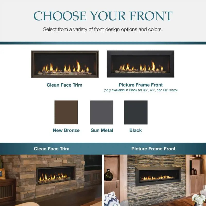 Majestic Echelon II 72" Linear Direct Vent Gas Fireplace | ECHEL72IN Majestic