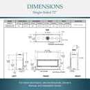 Majestic Echelon II 72" Linear Direct Vent Gas Fireplace | ECHEL72IN Majestic