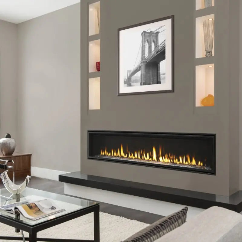 Majestic Echelon II 72" Linear Direct Vent Gas Fireplace | ECHEL72IN Majestic