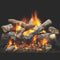 Majestic Fireside Grand Oak Vented Gas Log Set Majestic