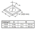 Majestic Flat Firestop Spacer for Straight Flue for SL1100 Series Wood Burning Pipe Majestic