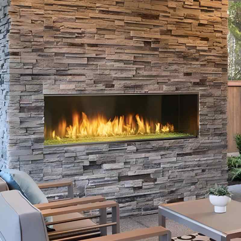 Majestic Lanai 48-Inch Outdoor Linear Vent Free Gas Fireplace Majestic