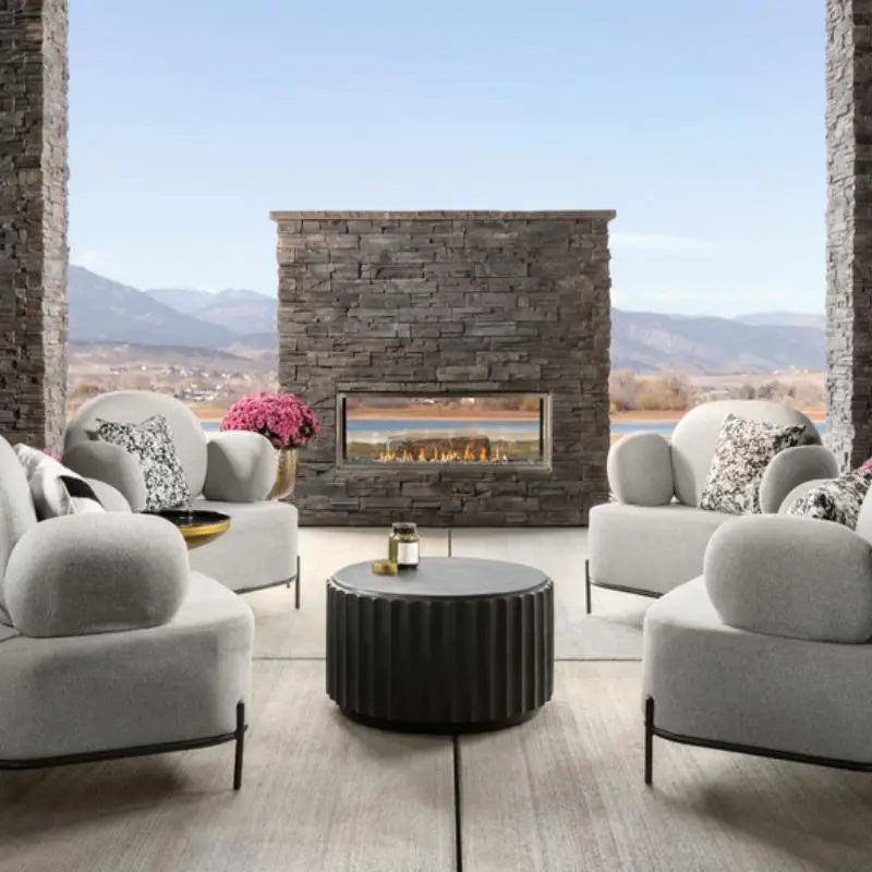 Majestic Lanai 48-Inch See Thru Outdoor Linear Vent Free Gas Fireplace Majestic