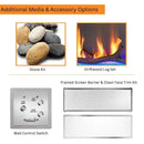Majestic Lanai 48-Inch See Thru Outdoor Linear Vent Free Gas Fireplace Majestic