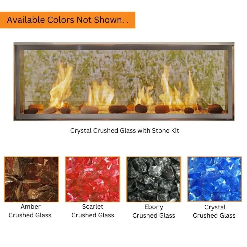 Majestic Lanai 48-Inch See Thru Outdoor Linear Vent Free Gas Fireplace Majestic
