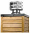 Majestic Round Termination Cap with Storm Collar for SL1100 Series Wood Burning Pipe Majestic