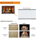 Majestic Villawood 36-Inch Outdoor Wood Burning Fireplace Majestic