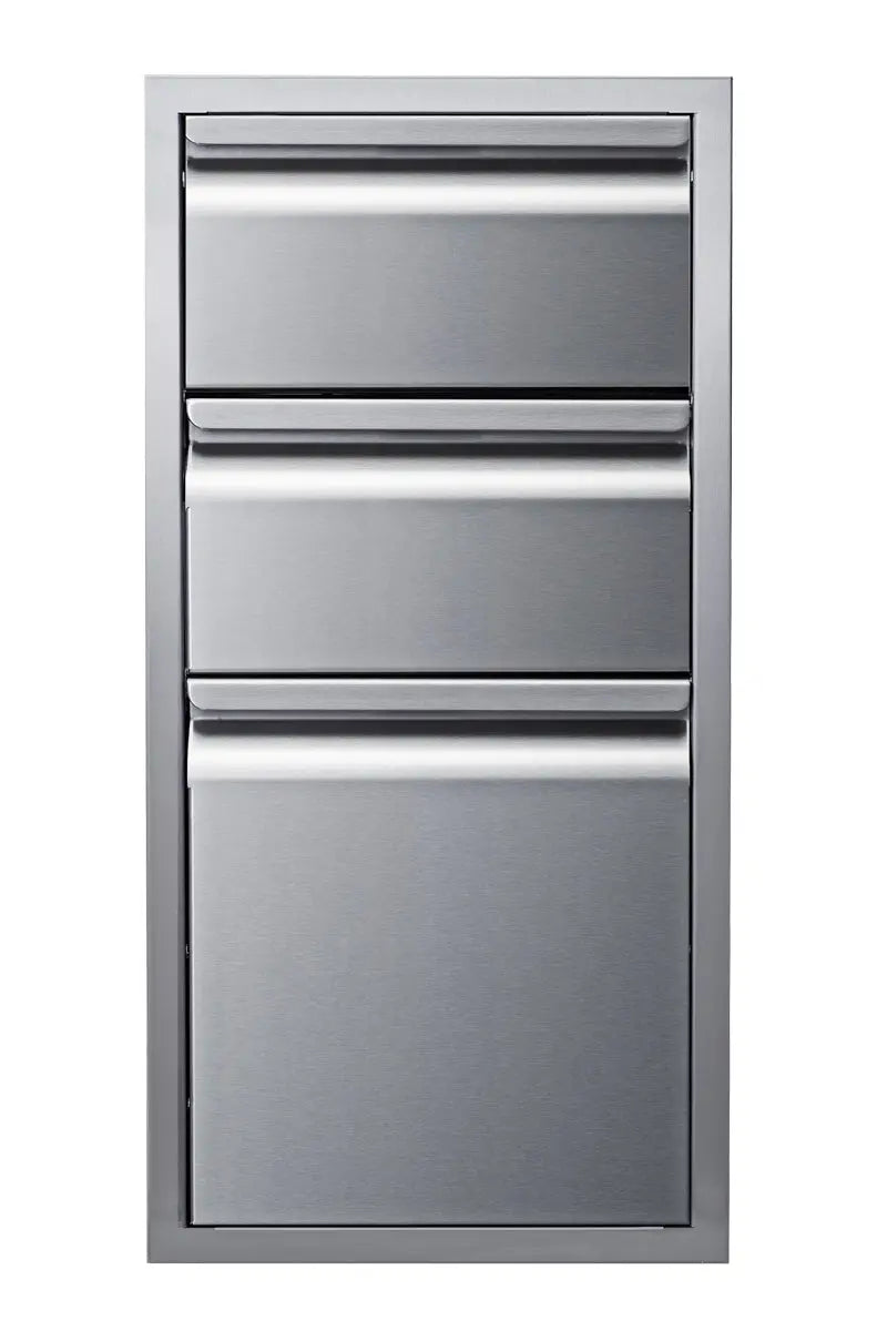 Memphis Grills 15" Three Drawer Stack - VGC15DB3 Memphis Grills