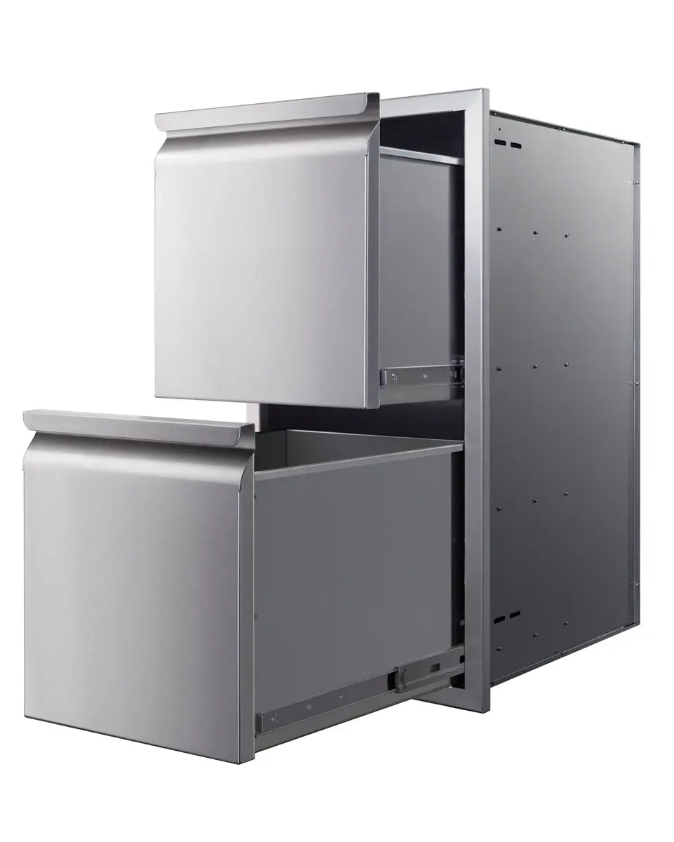 Memphis Grills 15" Two Drawer Stack - VGC15DB2 Memphis Grills