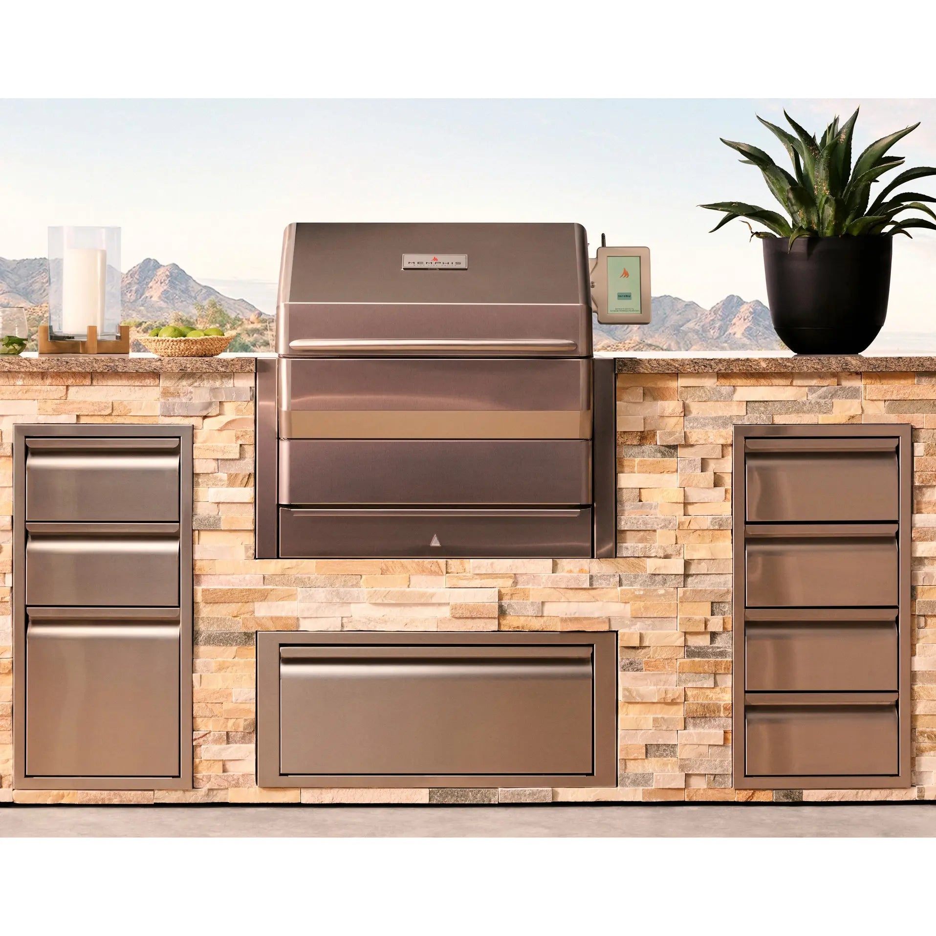 Memphis Grills Pro 28" Built-In ITC3 Pellet Grill - VGB0001S Memphis Grills