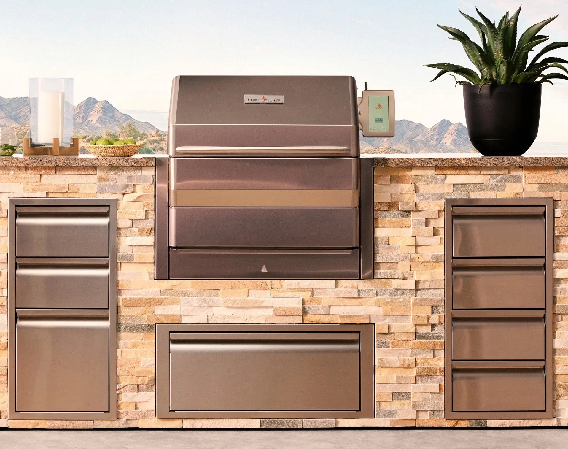 Memphis Grills Pro 28" Built-In ITC3 Pellet Grill - VGB0001S Memphis Grills