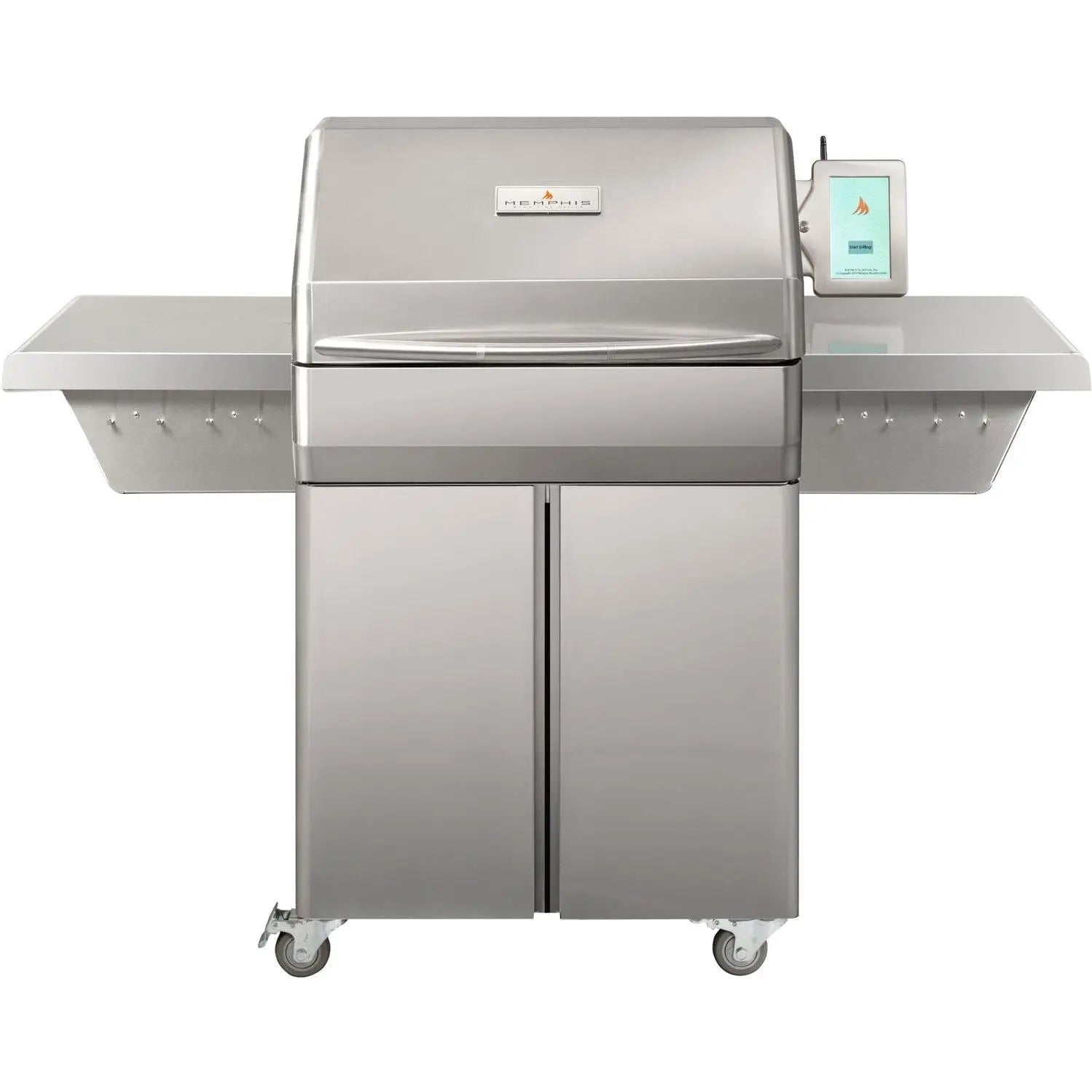 Memphis Grills Pro ITC3 Wi-Fi Monitored 28-Inch 304 Stainless Steel Pellet Grill - VG0001S Memphis Grills