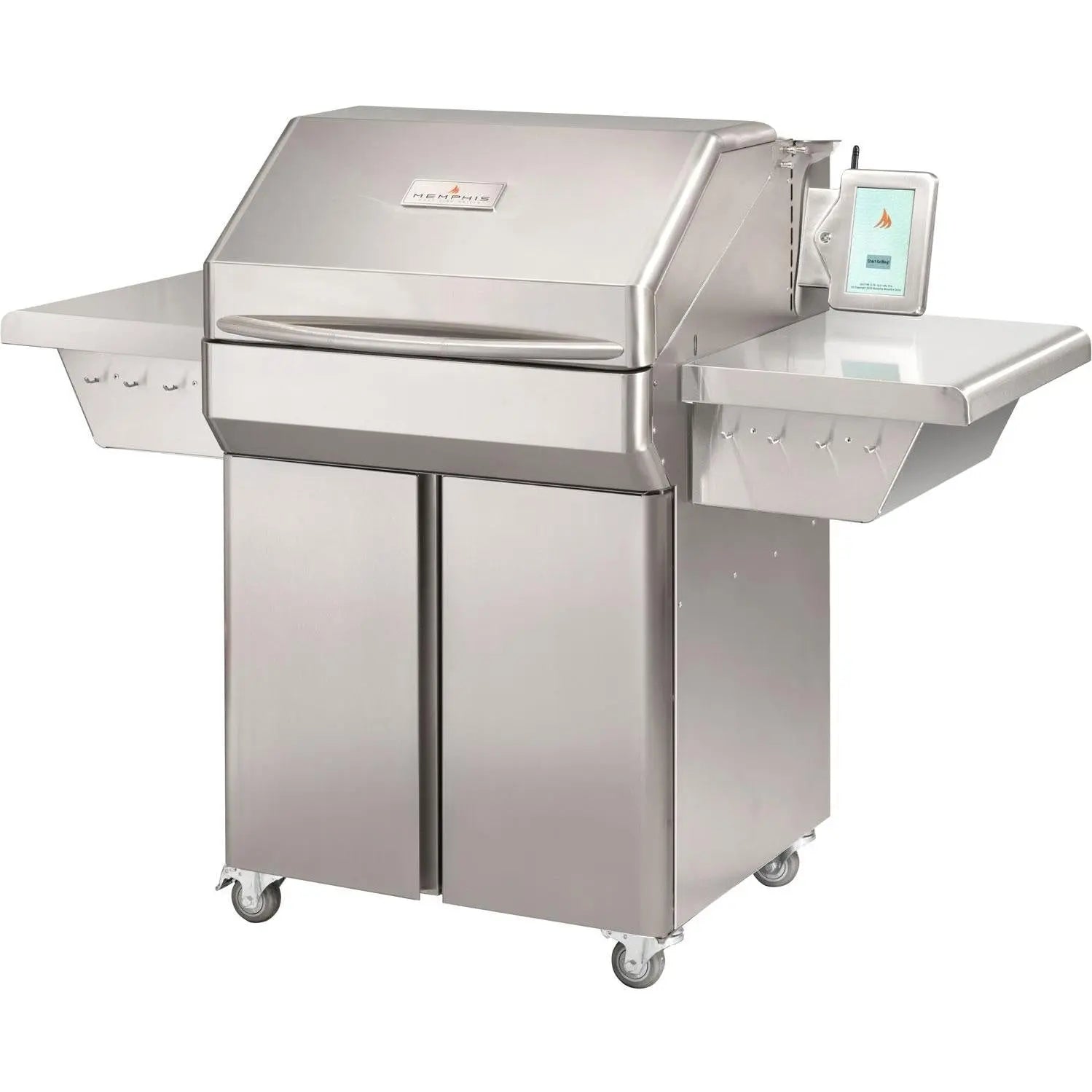 Memphis Grills Pro ITC3 Wi-Fi Monitored 28-Inch 304 Stainless Steel Pellet Grill - VG0001S Memphis Grills