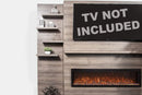 Modern Flames Allwood Fireplace Media Wall in Coastal Sand | 60'' Spectrum Electric Fireplace Modern Flames