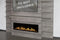 Modern Flames Allwood Fireplace Media Wall in Driftwood Gray | 60'' Orion Slim Heliovision Electric Fireplace Modern Flames