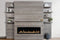 Modern Flames Allwood Fireplace Media Wall in Driftwood Gray | 60'' Orion Slim Heliovision Electric Fireplace Modern Flames