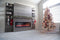 Modern Flames Allwood Fireplace Media Wall in Driftwood Gray | 60'' Spectrum Electric Fireplace Modern Flames
