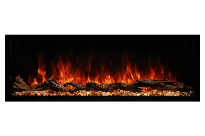 Modern Flames Landscape Pro 58'' Electric Fireplace Wall Mount Studio Suite | White Ready to Paint Modern Flames